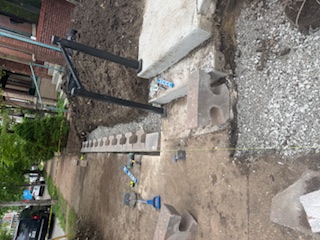 Retaining Wall During