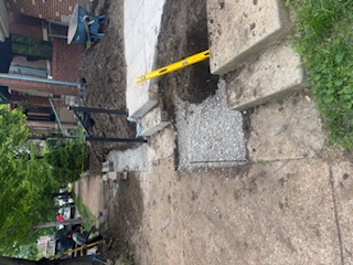 Retaining Wall Before